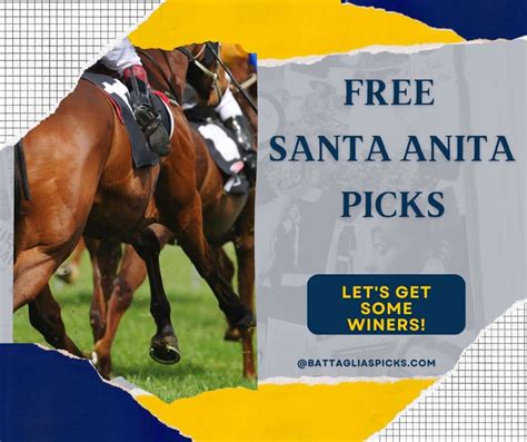 santa anita free picks|More.